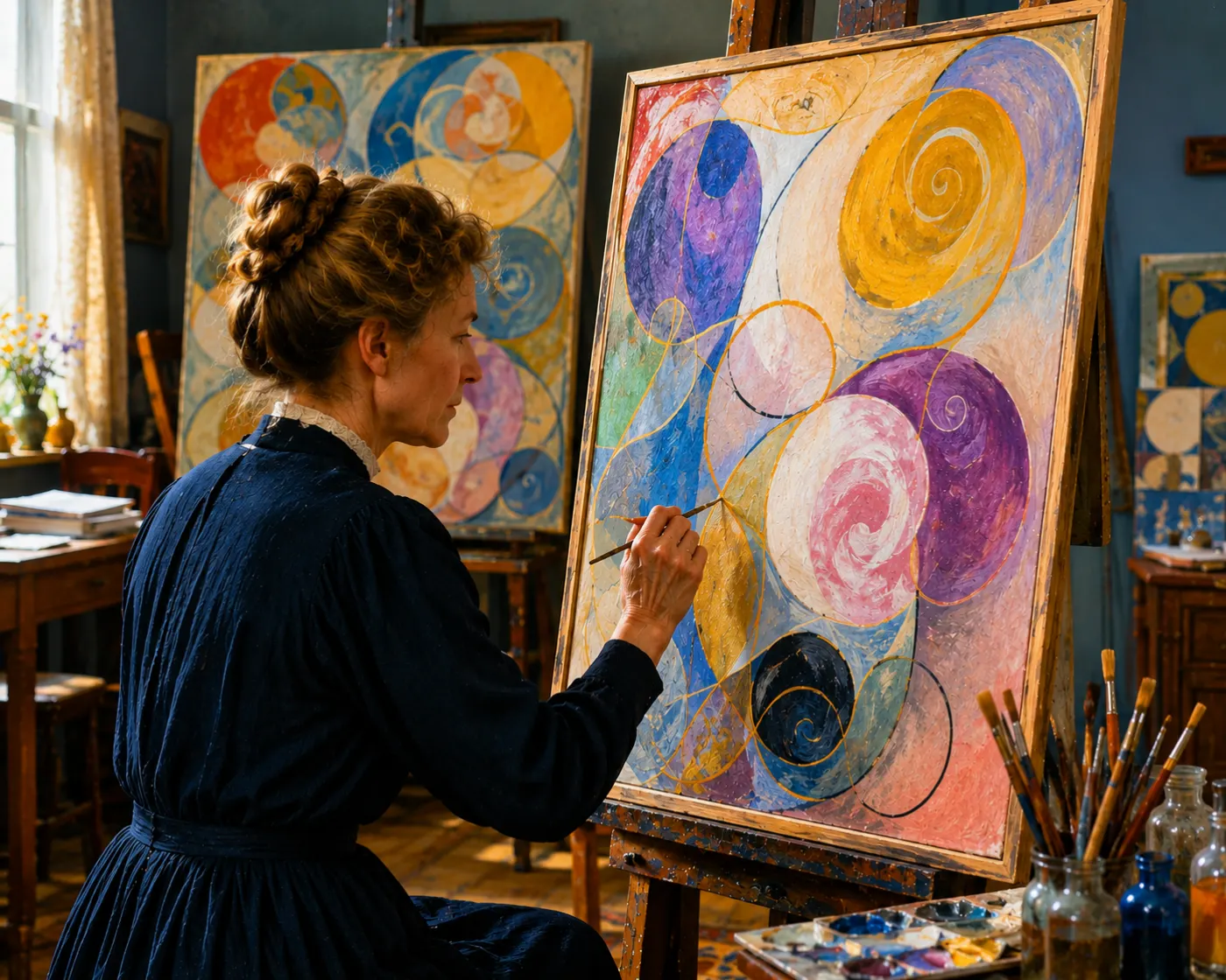 La donna che dipinse il primo quadro astratto