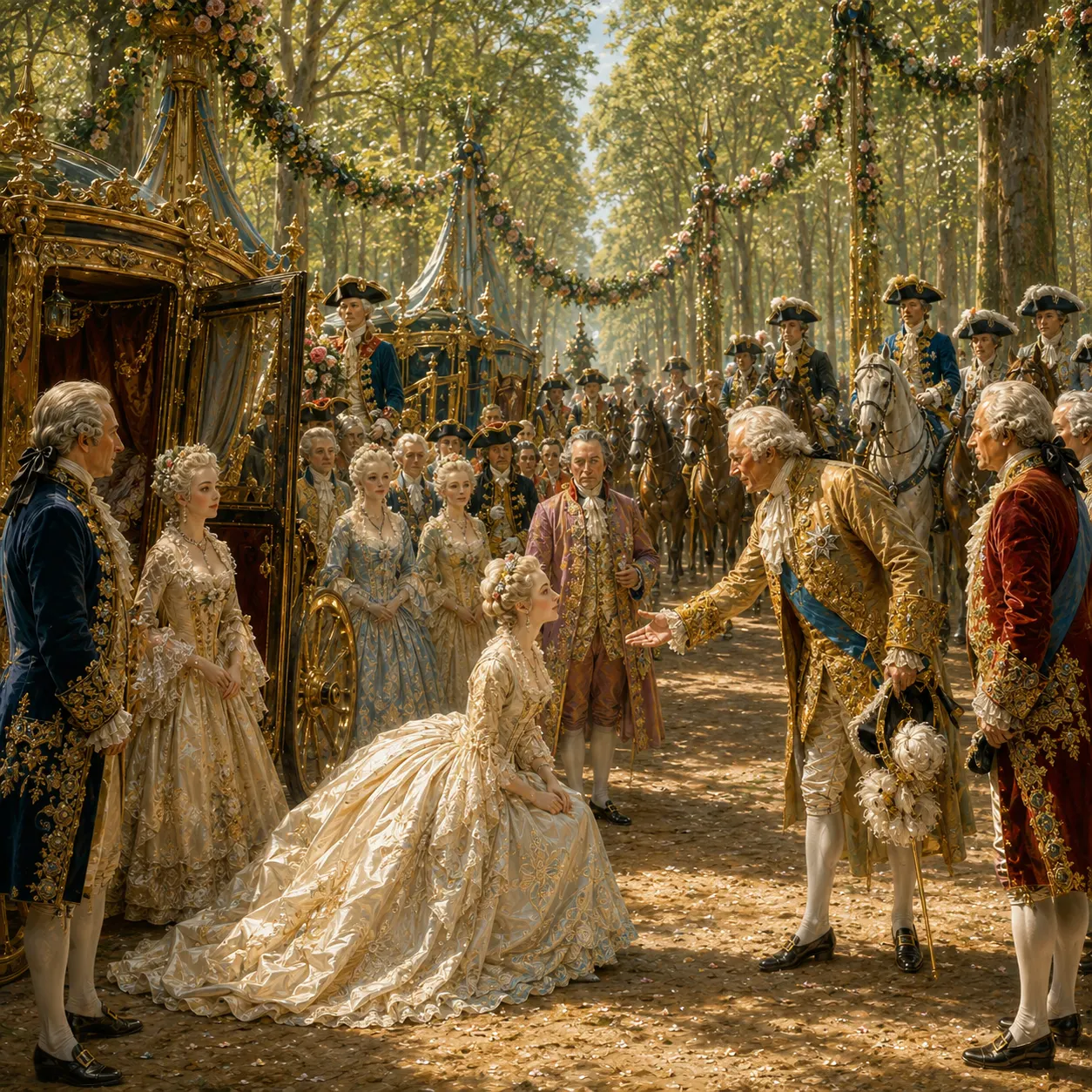 Il viaggio nuziale e il primo incontro nella foresta di Compiègne