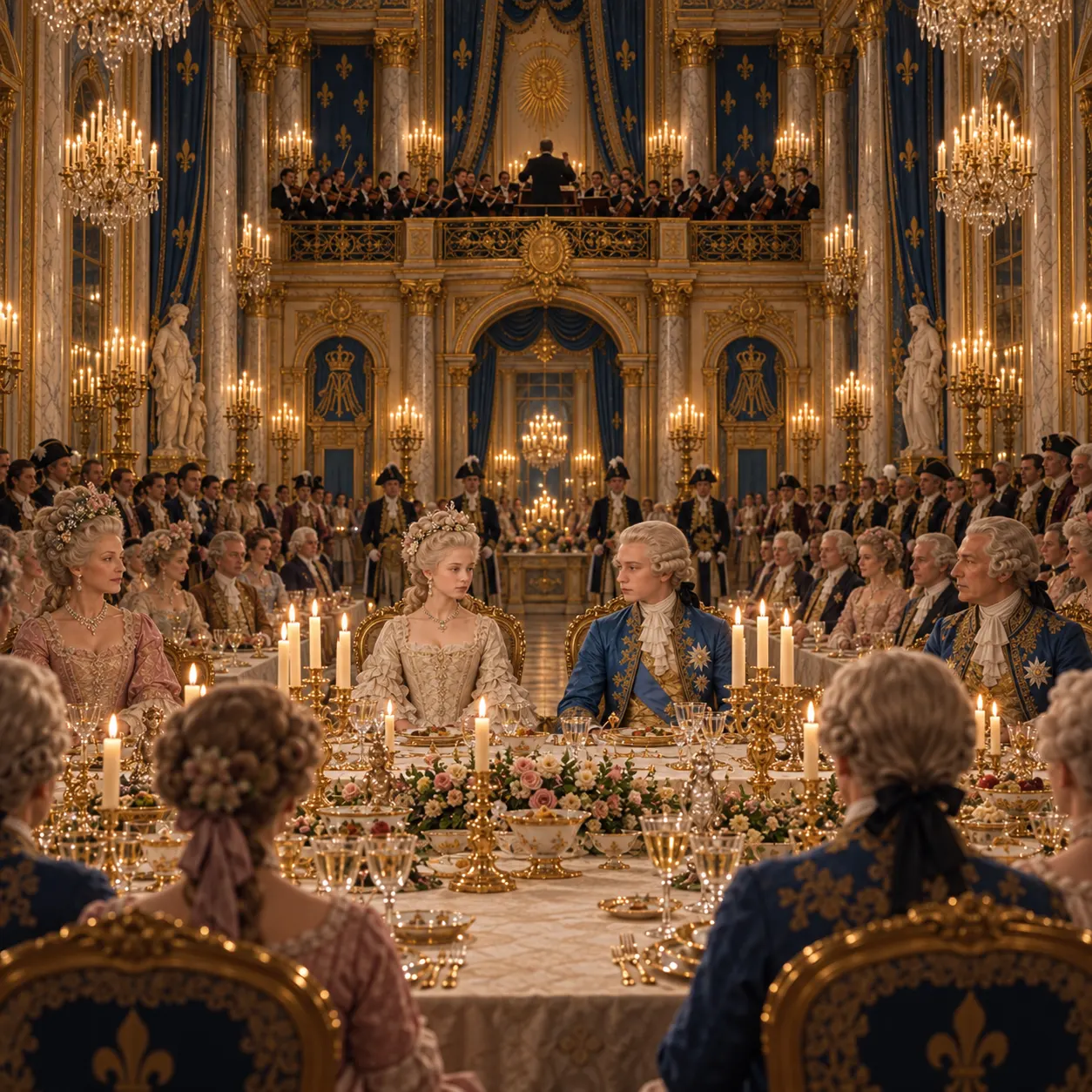 I solenni festeggiamenti nuziali a Versailles