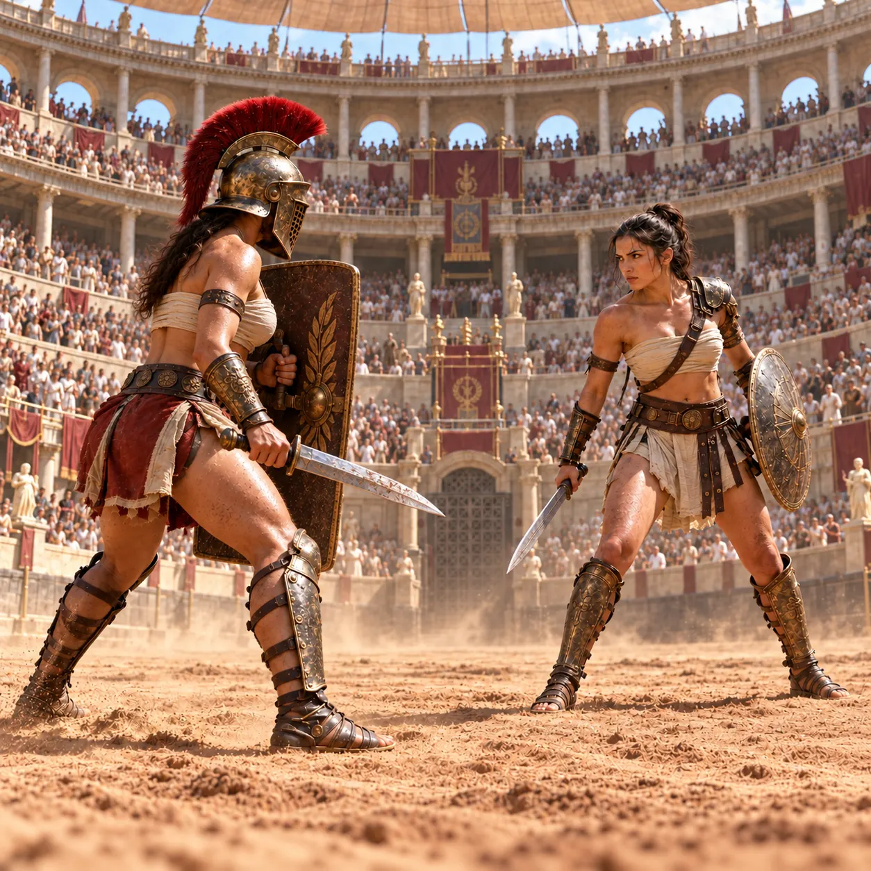Gladiators and Gladiatrices: blood, spectacle and death